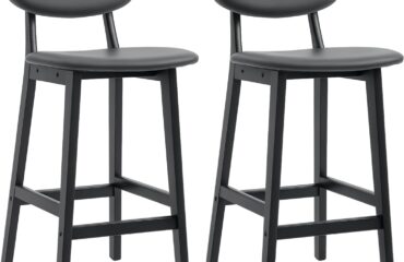 Homcom Breakfast Dark Grey Bar Stool 92cm 2pcs