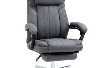 Homcom Executive High Back Dark Grey Office Chair 113cm