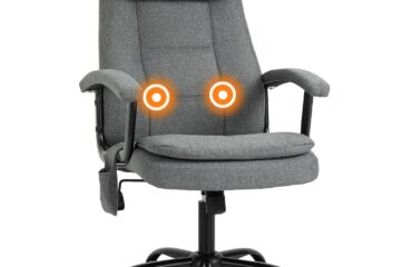 Vinsetto 2-Point Massage Grey Office Chair 121cm