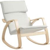 Homcom Comfortable Relax High Back Rocking Chair